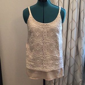 CAbi Lace tank cami size S